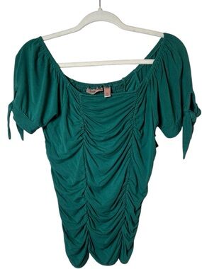 Willow Medium Teal Ruched Women's Tunic